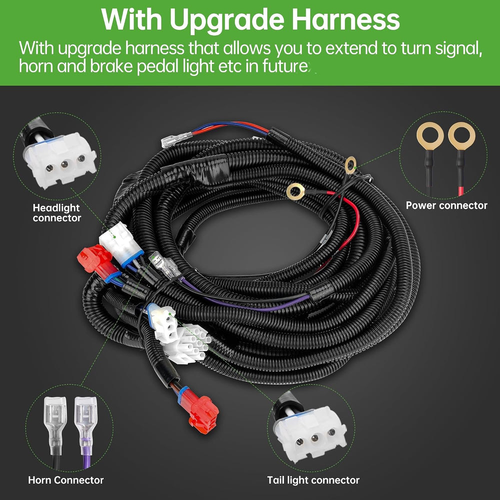 10L0L Golf Cart Light Kit for Club Car DS 1993-UP Gas & Electric, 12V
