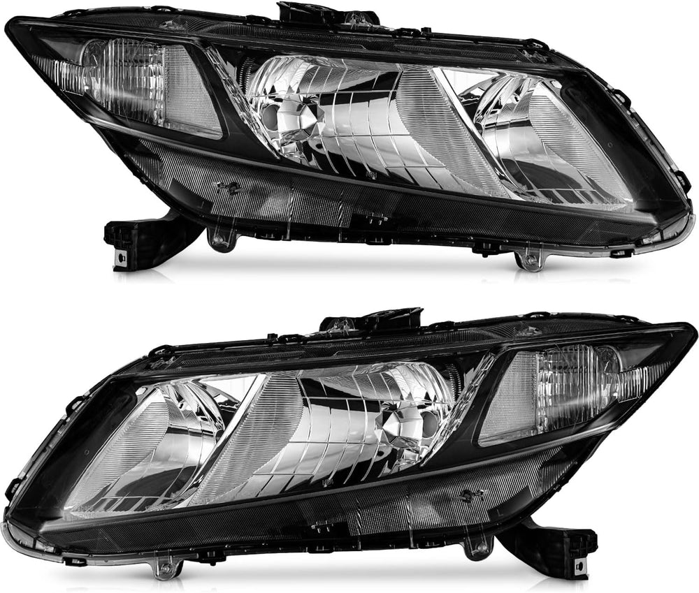 WEELMOTO for 2012-2015 Honda Civic 4Dr Sedan Headlights for 12-13 Honda Civic...