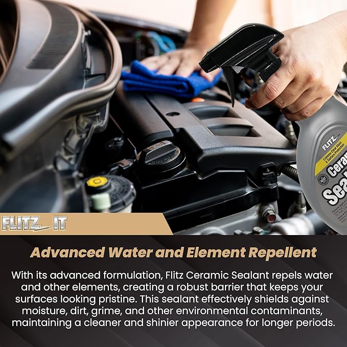 Flitz Ceramic Sealant - 32oz Bottle of USA-Made Ceramic Coating