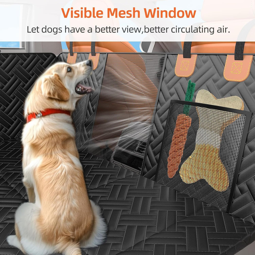 Back Seat Extender for Dogs,Hard Bottom Car Seat Cover for Dogs