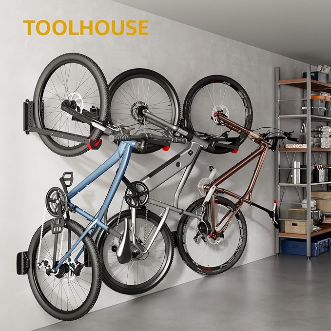 monTEK Swivel Bike Wall Mount, No Heavy Lifting Required Bike Wall Mount