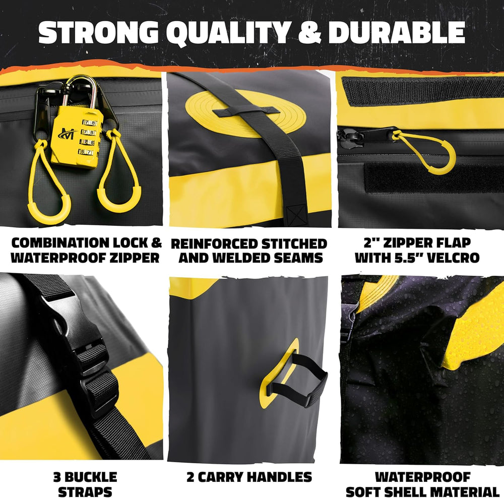 Mockins 20 CuFt Waterproof Cargo Bag for Hitch Carrier All-Weather 500D PVC |...