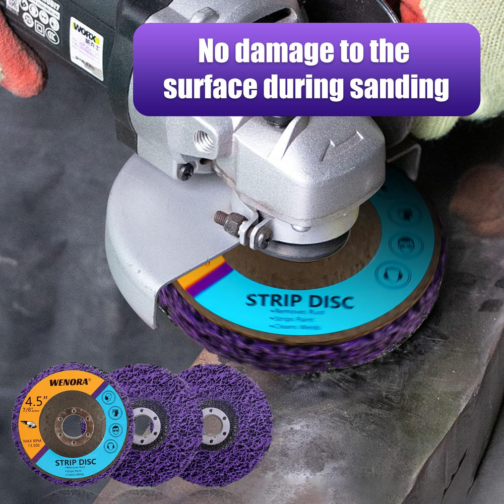10 Pack Strip Discs Stripping Wheel for Angle Grinder, 4-1/2" x 7/8"...