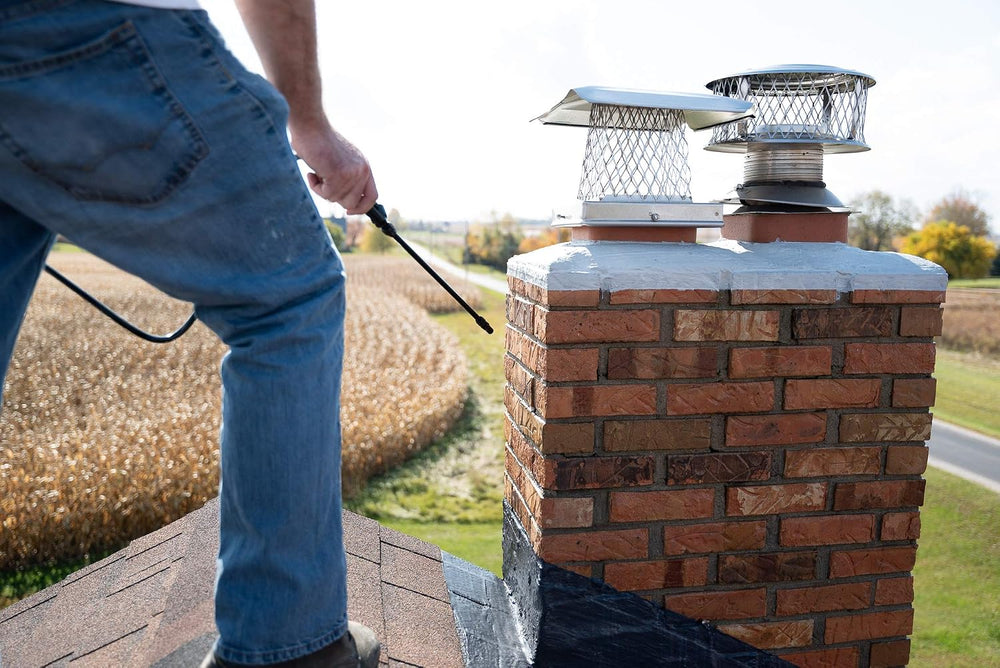 MasonryDefender Chimney Brick Sealer, Clear Water-Based Siloxane Sealer - Bre...