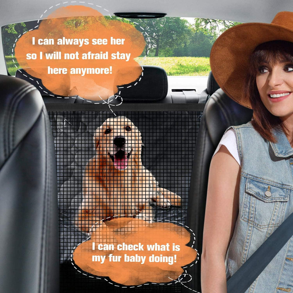 Dog Car Seat Cover for Back Seat, Waterproof Dog Hammock for Pets