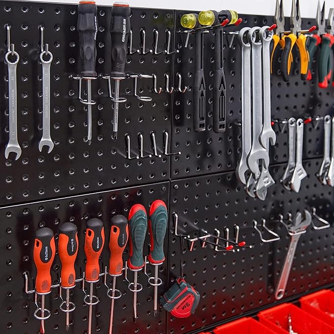 Ultrawall 2 Pcs Metal Pegboard Wall Panels, Peg Boards