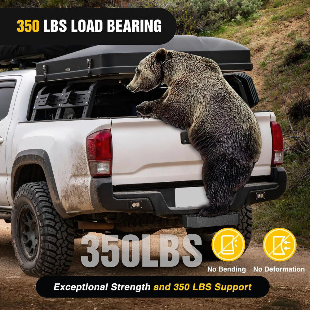 Nilight 11.9" Hitch Step with 2" Hitch Receiver for Pickup Truck Ca...