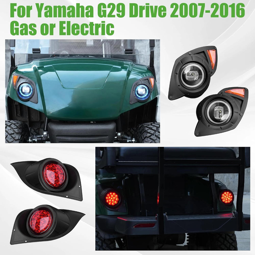 10L0L Golf Cart Light Kit for Yamaha G29 Drive 2007-2016 12V/36V/48V