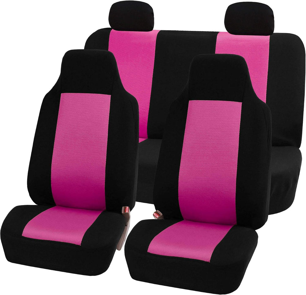FH Group 3D Air Mesh Car Seat Covers Full Set – Universal Fit Automotive Seat...