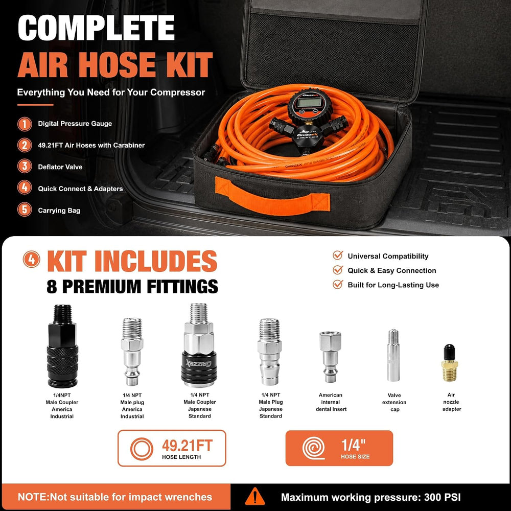 4 Way Tire Inflation Deflation System with Backlight