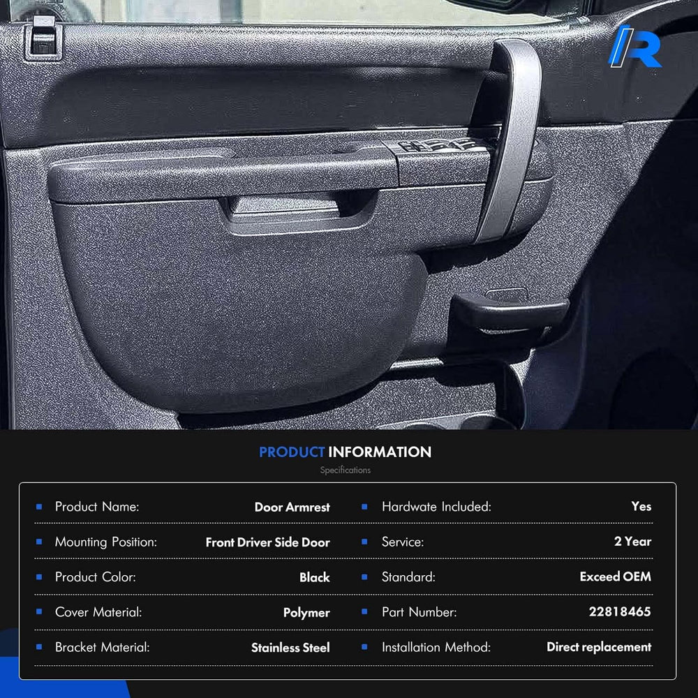 22818465 Front Left Driver Side Armrest Repair Kit Fit for Chevy Silverado 15...