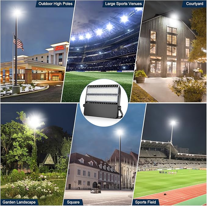 LED Stadium Lights, Extremely Bright 36000 Lumen Outdoor Stadium Flood Light