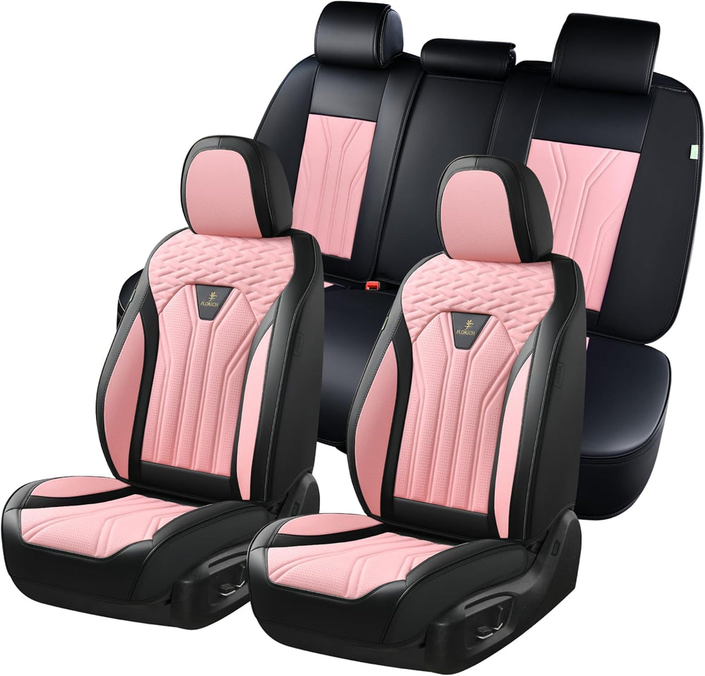 FLORICH Leather Seat Covers, Car Seat Covers Full Set, Car Seat Protectors 5 ...