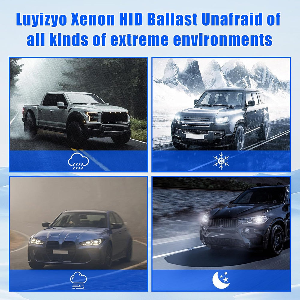 2 Pcs Xenon HID Headlight Ballast Control Unit 5DV 009 000-00 15782392 Compat...