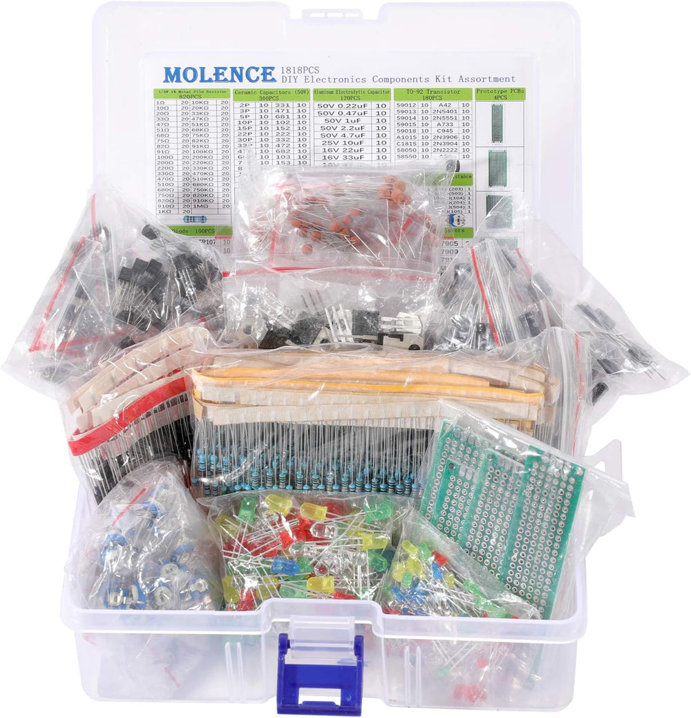 1818PCS DIY Electronics Components Kit Assortment for Arduino