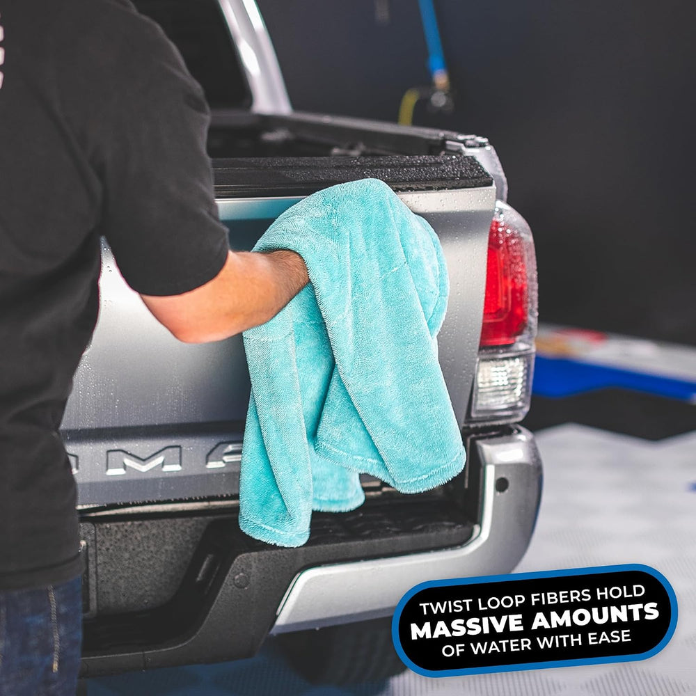 The Rag Company, The Liquid8r, Absorbent 70/30 Blend Microfiber Drying Towel ...