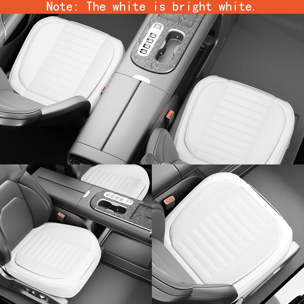 2 Pack Car Bottom Seat Cover, Luxury Leather Front Seat Covers, Breathable an...