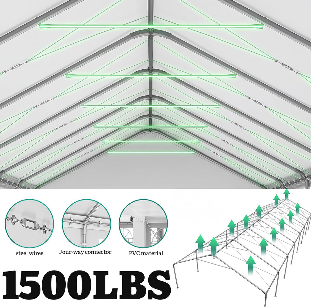 YITAHOME 20x50FT Party Tent Heavy Duty Wedding Tent Event Shelters