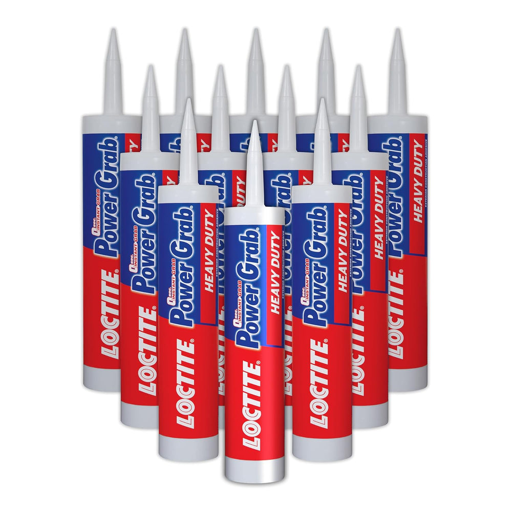 Loctite Power Grab Express Heavy Duty Construction Adhesive, 9 fl oz Cartridg...