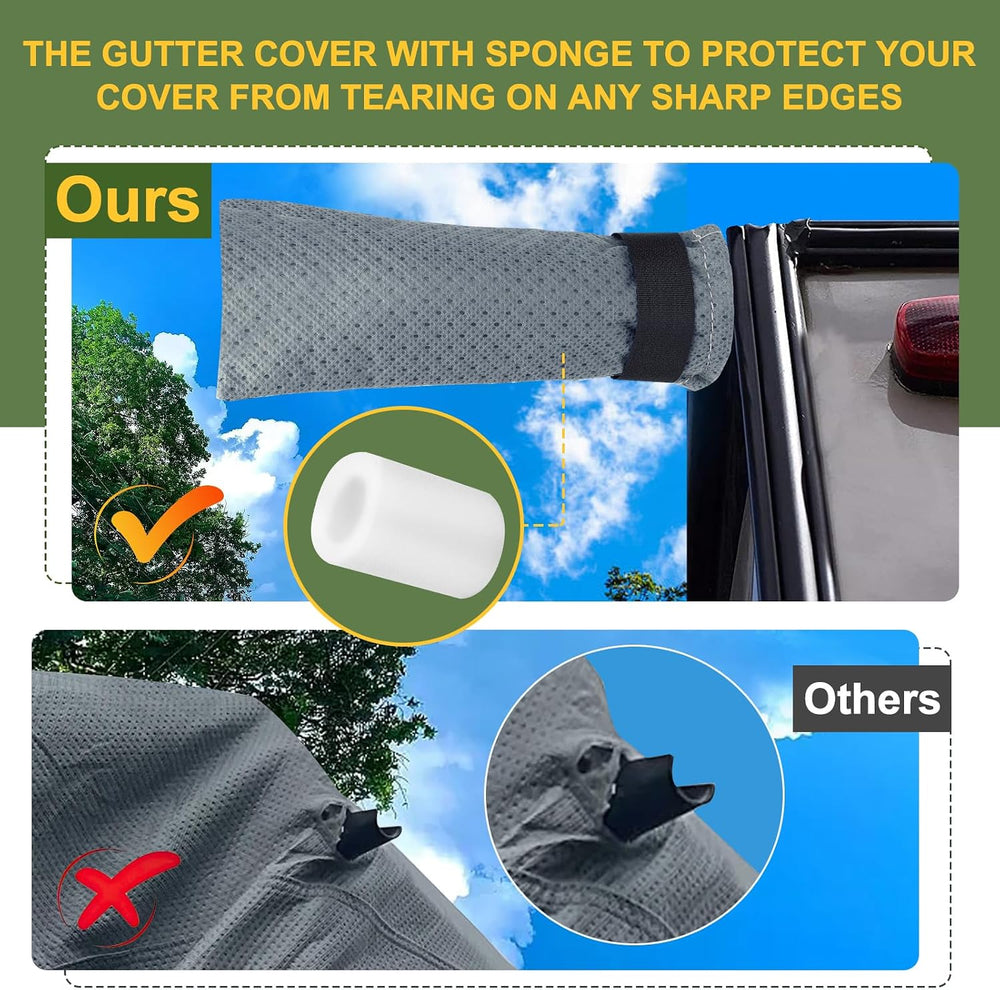 Mofeez Travel Trailer RV Cover, Extra-Thick Upgraded 7 Layers for Camper Cove...