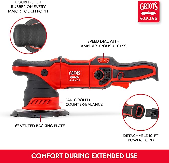 Griot's Garage G9 Random Orbital Polisher 10901 – 1000-Watt Dual Action B...
