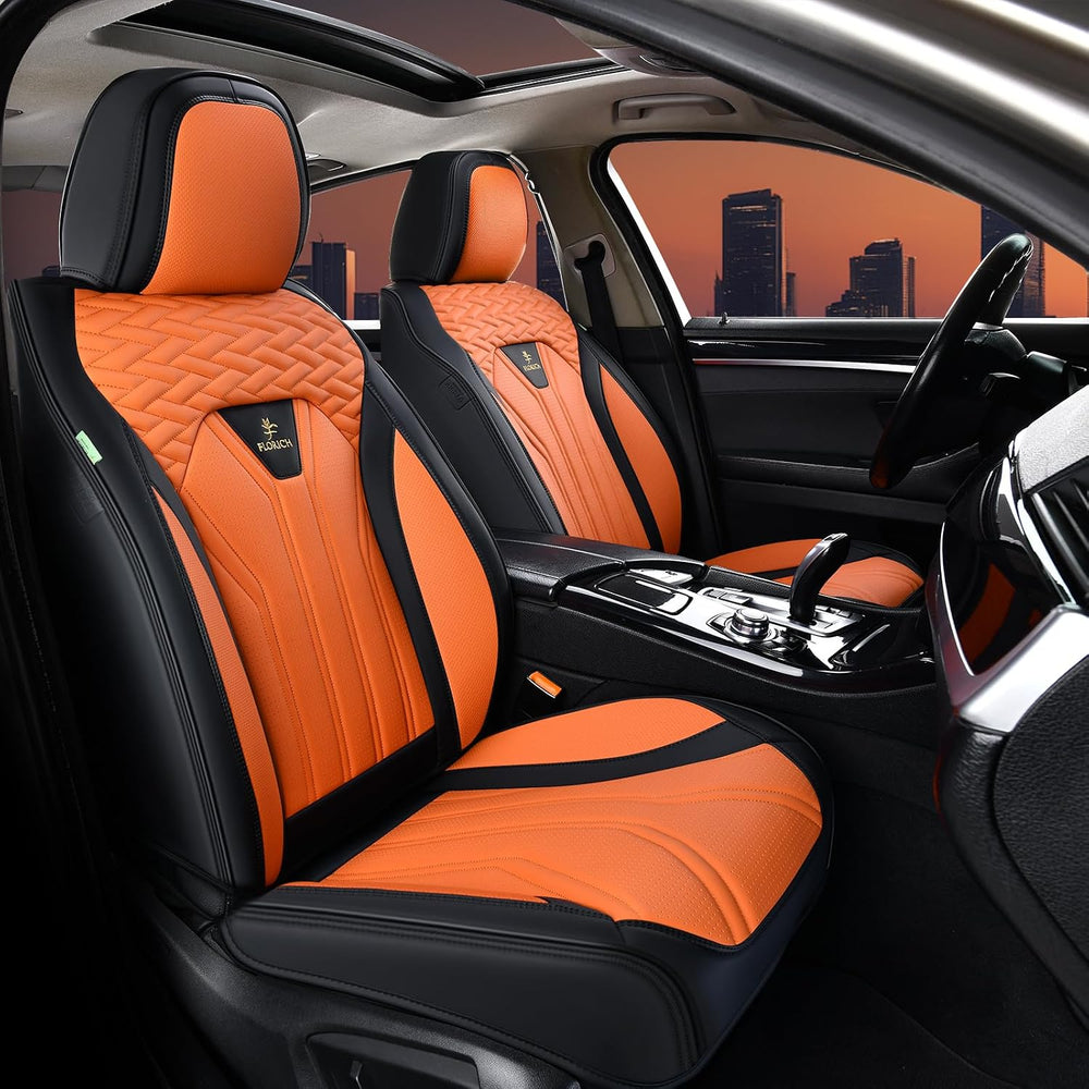 FLORICH Seat Covers for Cars, Waterproof Automotive Seat Covers, Leather Car ...