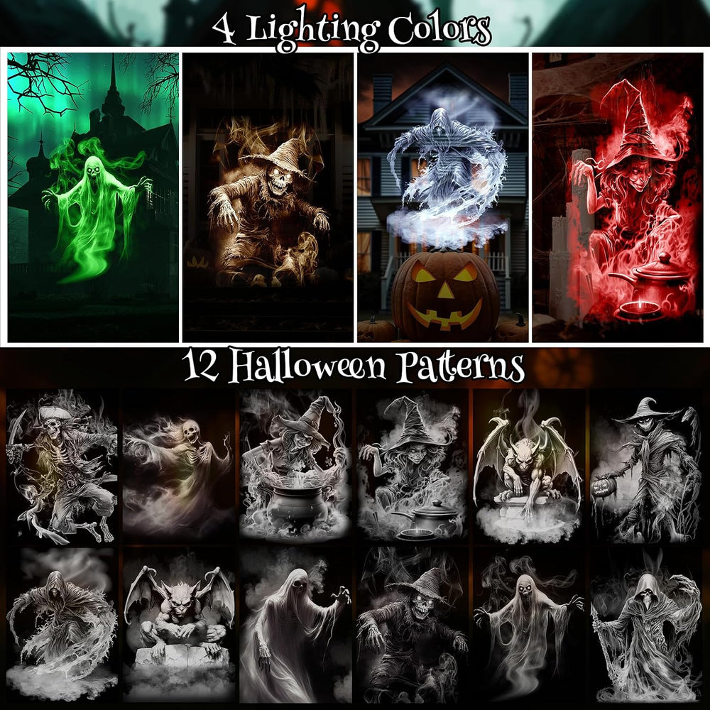 12 in 1 Halloween Projector Lights Dynamic Halloween Decorations Outdoor