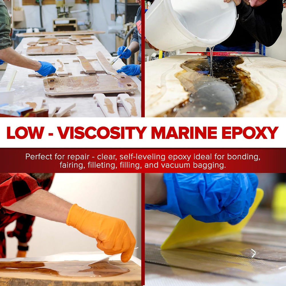 MAS Epoxies 2:1 Non-Blushing Marine Epoxy Resin Kit (1.5 Quart, Medium)
