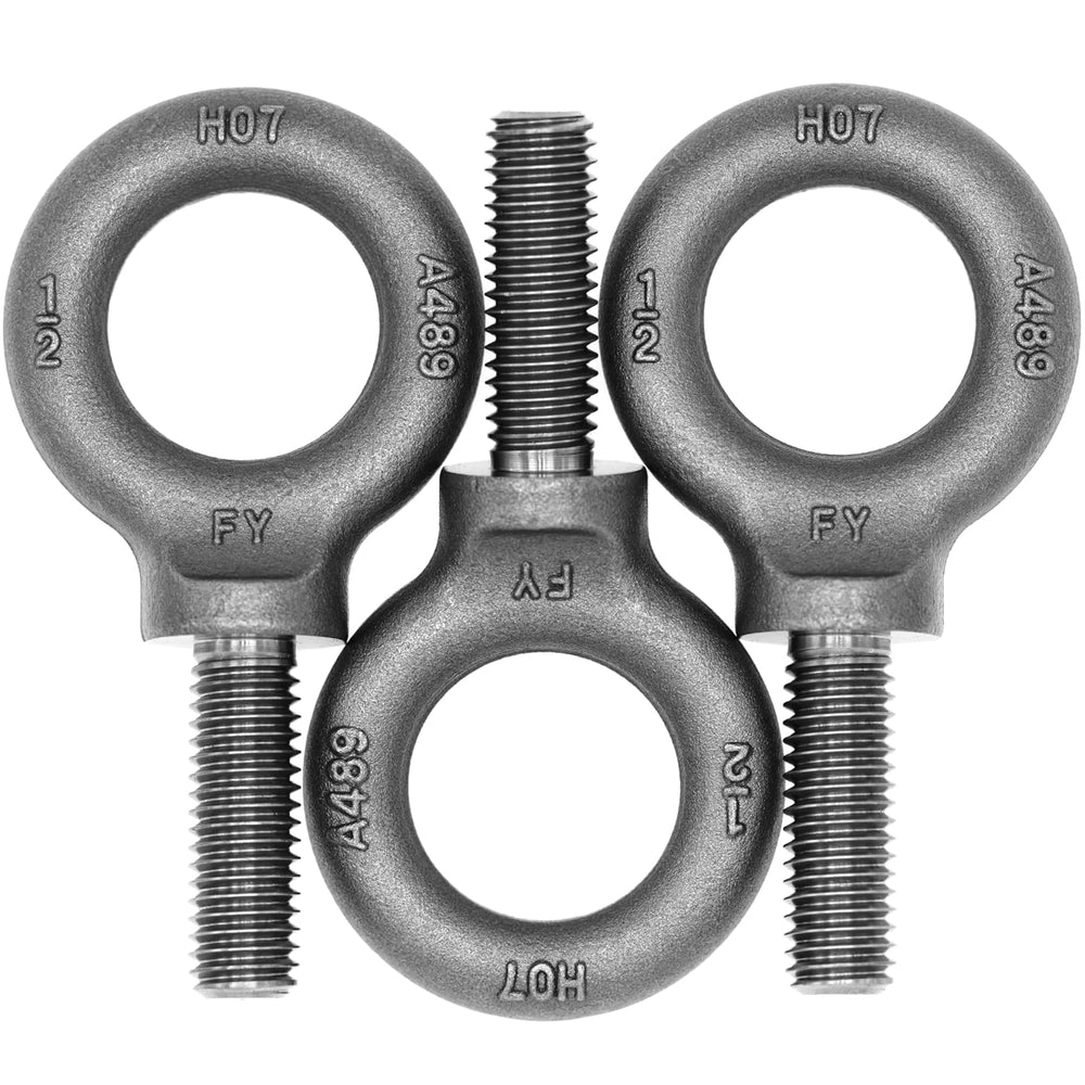 3 Pcs Lifting Shoulder Eye Bolts 1/2"-13 X 1-1/2"