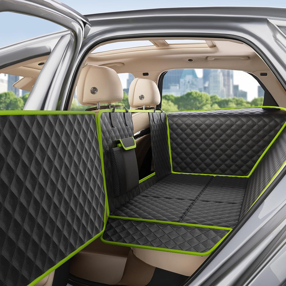 Pecute Dog Car Seat Cover for Back Seat 53.54 * 23.62 in, Car Window Fixing f...