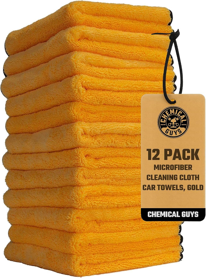 Chemical Guys MIC_506_12 Professional Grade Premium Microfiber Towels, Home (12 Pack)