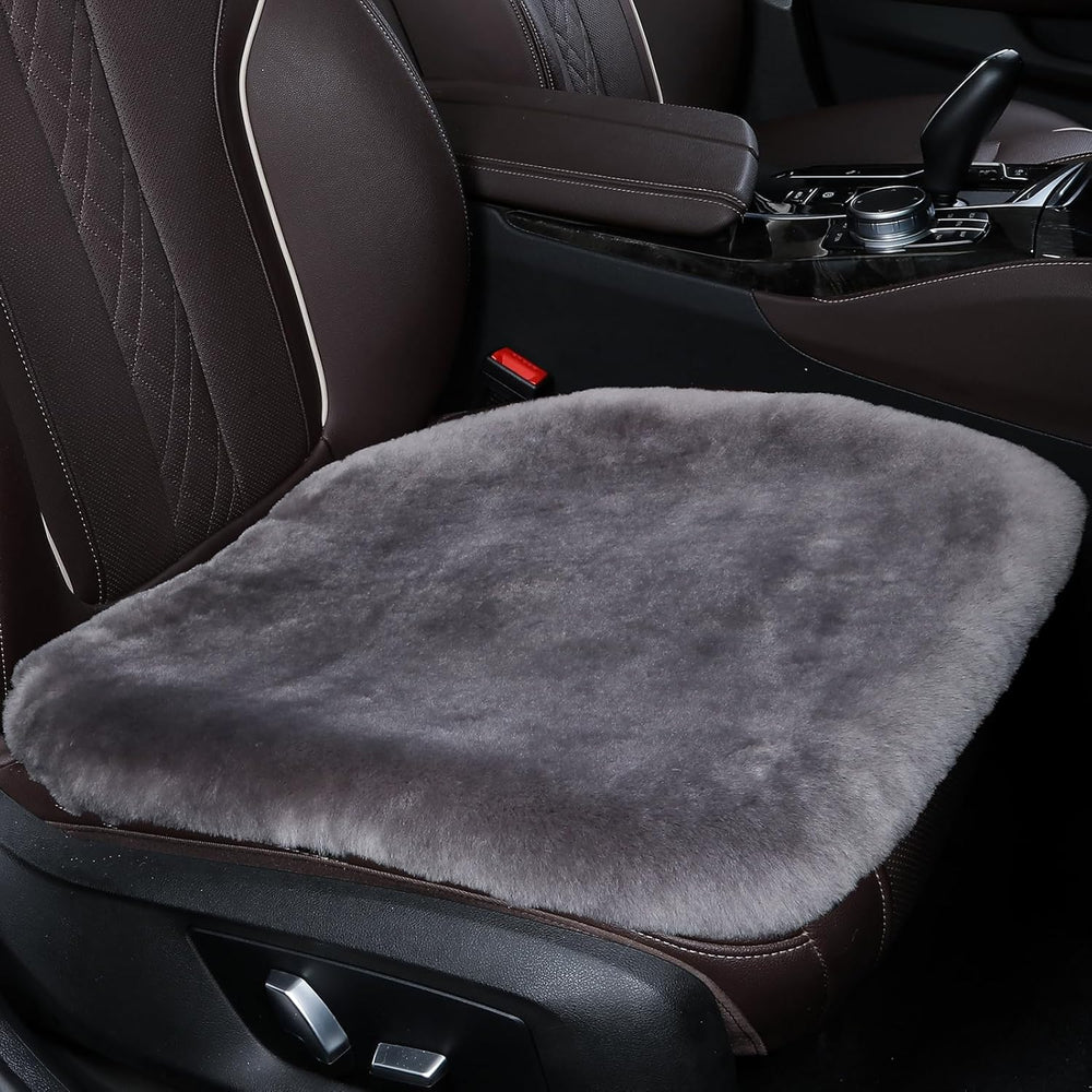 OGLAND Genuine Sheepskin Car Seat Cover for Fuzzy Soft Fur Wool Cushion