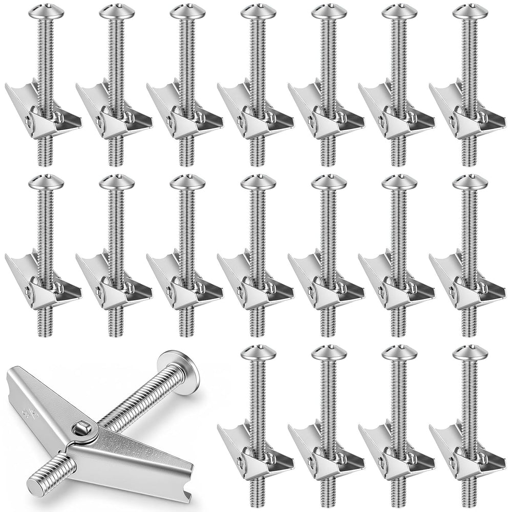 Yaocom 50 Pcs 5/16" X 3" Toggle Bolts and Wing Nut Wall Anchor for ...