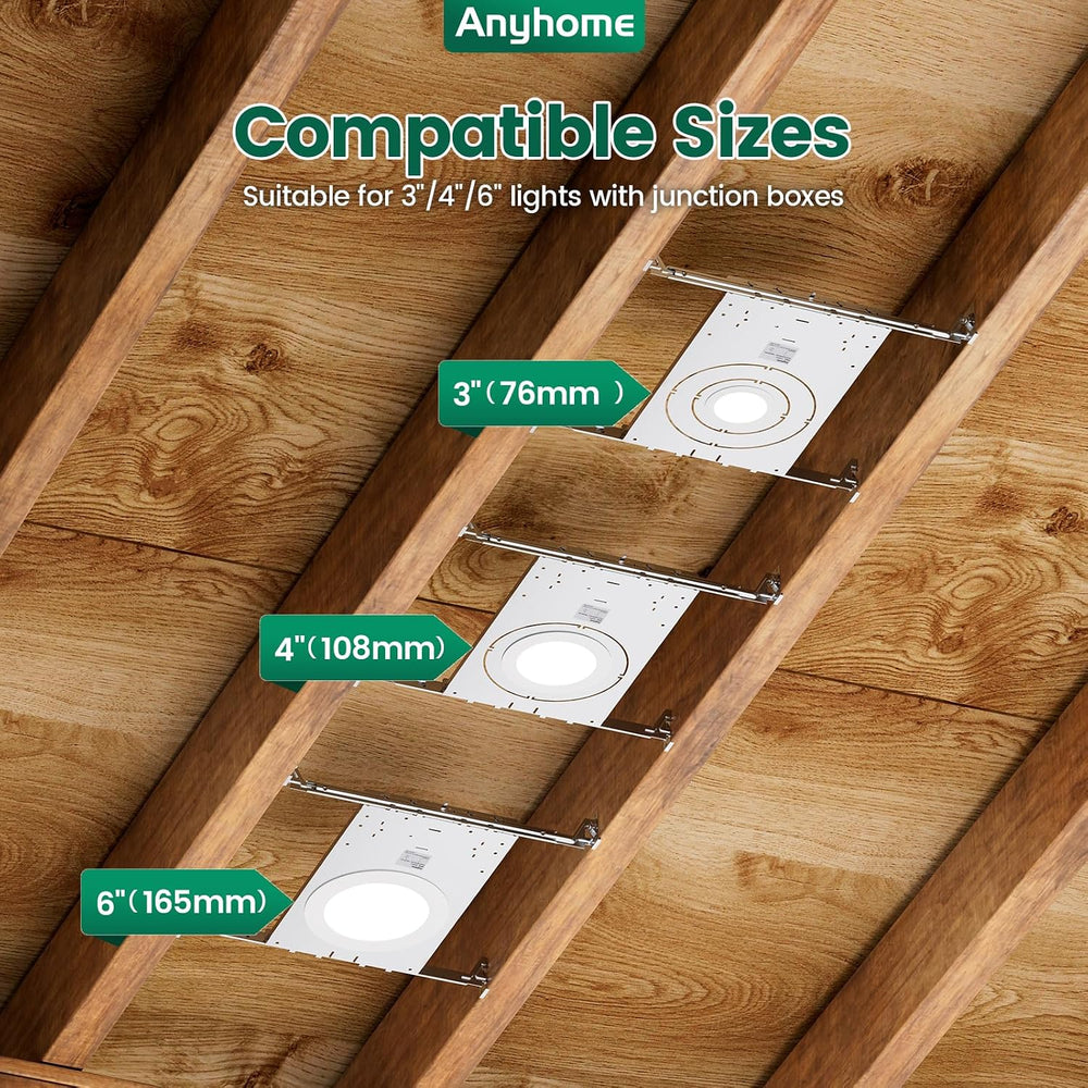 20 Pack New Construction Mounting Plate,Adjusts 9 1/8"-25" Joists
