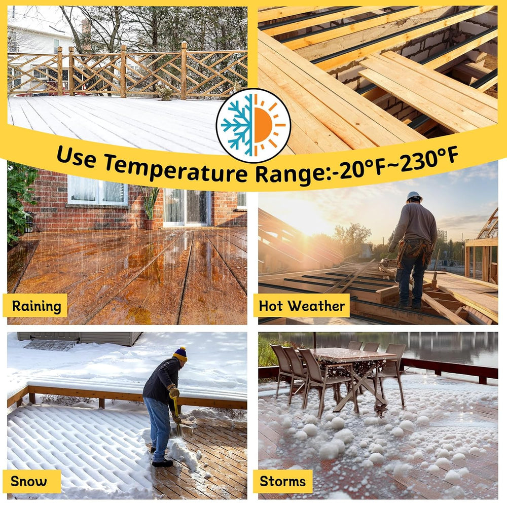 Joist Tape for Decking 2'' X 50', 4 Rolls Waterproof Deck Tape