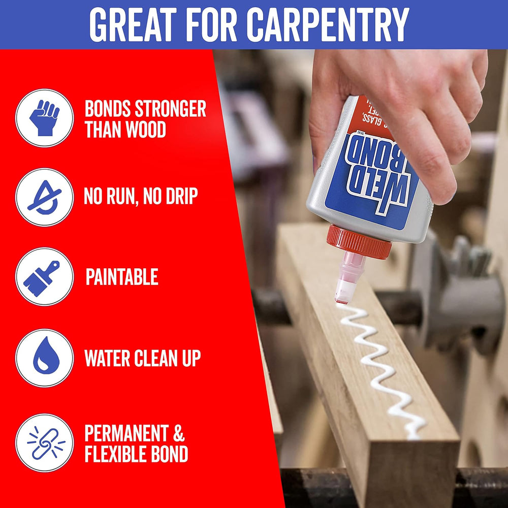 Weldbond Multi-Surface Non Toxic Glue for Mosaic Wood Craft 5.4oz (4 Pack)