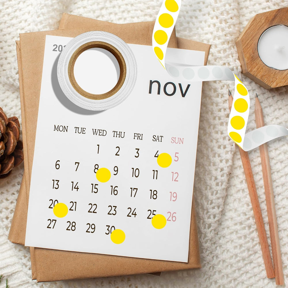 1/2 Inch Round Color Coding Dots, 10000 Round Stickers Dot Stickers