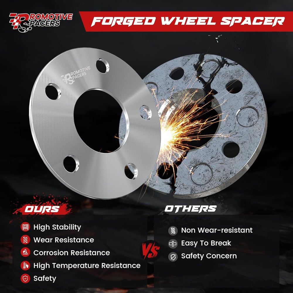 PMS 5mm Hub Centric Wheel Spacers 5x114.3 (5x4.5) 67.1mm M12x1.5 Studs 4PCS |...