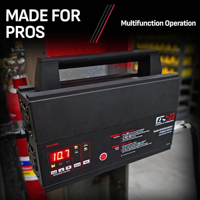 Schumacher Electric 100A Car Battery Charger and Power Supply, DSR Professional