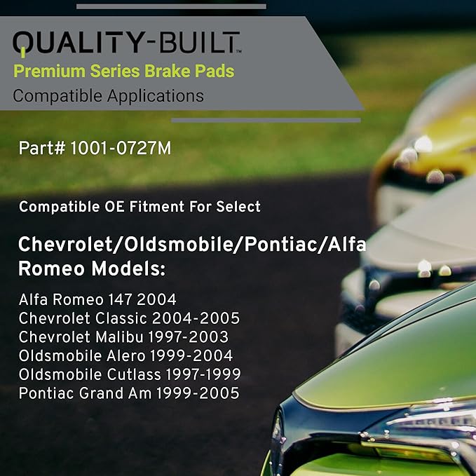 Premium Semi-Metallic Front Brake Pads Compatible