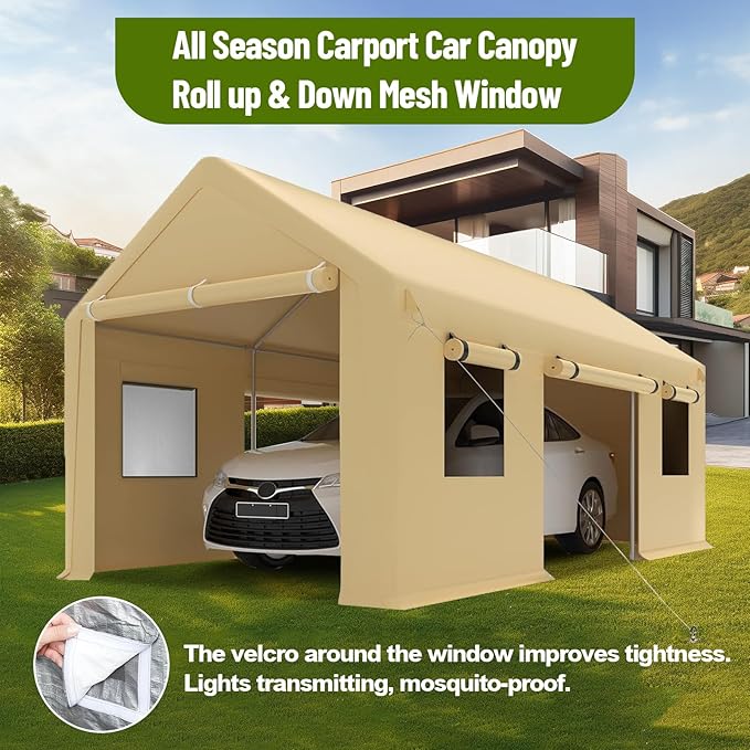10 x 20ft Heavy-Duty Carport