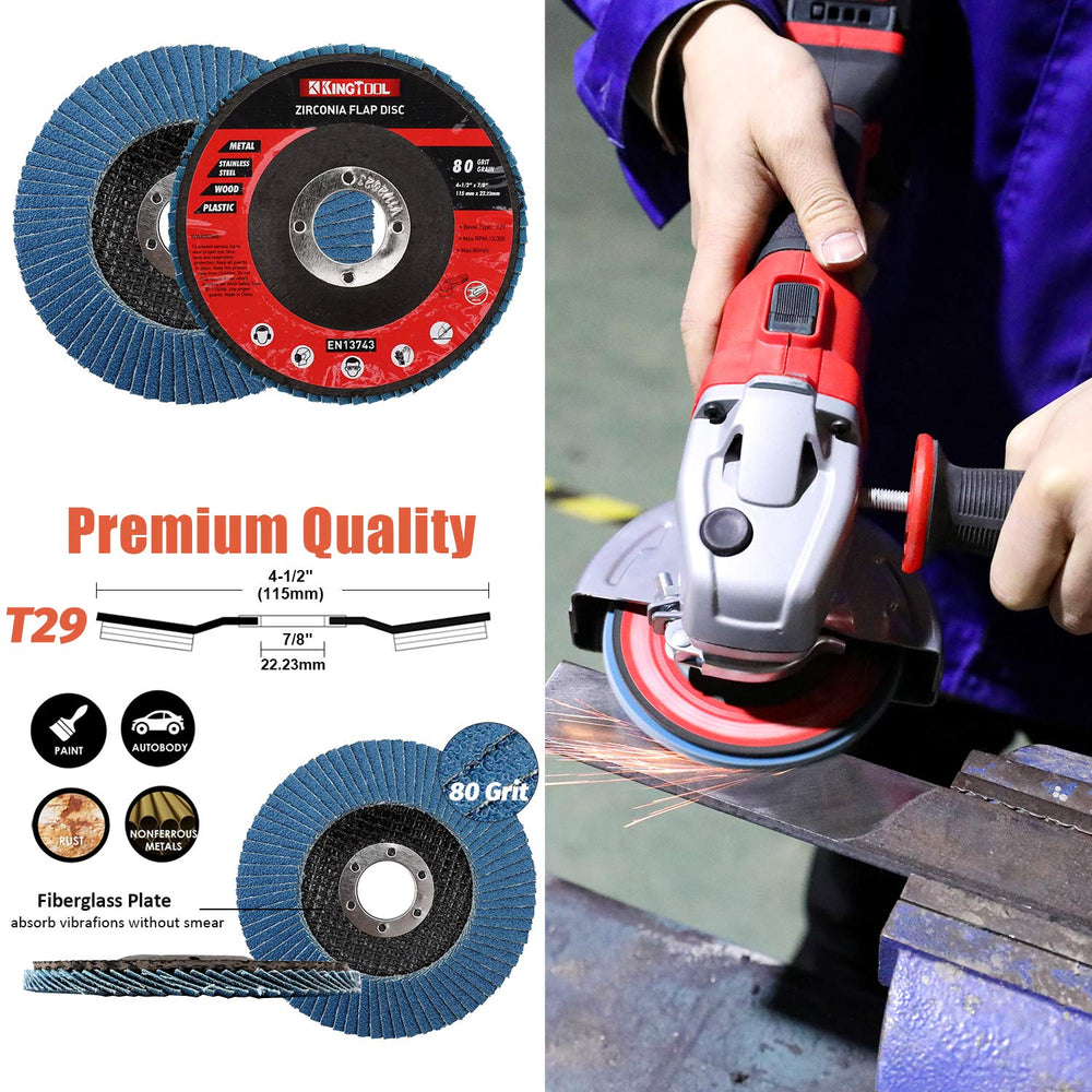 KingTool 27pcs Angle Grinder Wheel Set, Grinder Disc Set Includes 20pcs Cutti...