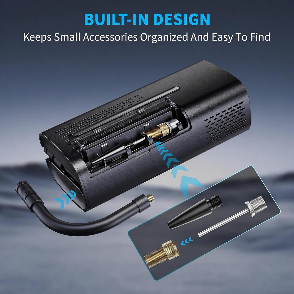 OlarHike Tire Inflator Portable Air Compressor, Cordless Electric Bike Pump