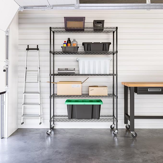 Seville Classics UltraDurable Heavy Duty NSF Solid Steel Wire Rack Storage Unit