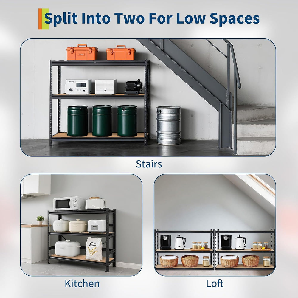 GarveeTech Heavy Duty Garage Shelving Unit, 60 in L x 24 in D x 72 in H