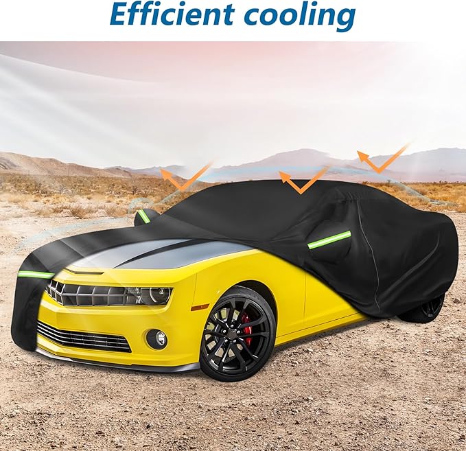 for Camaro Full Car Cover 2010-2025 All Weather, Outdoor Car Covers