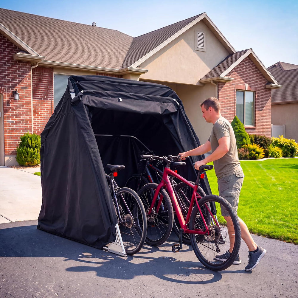 Quictent Motorcycle Garage Pod Shelter Hard Shell with Code Lock&Carry Bag