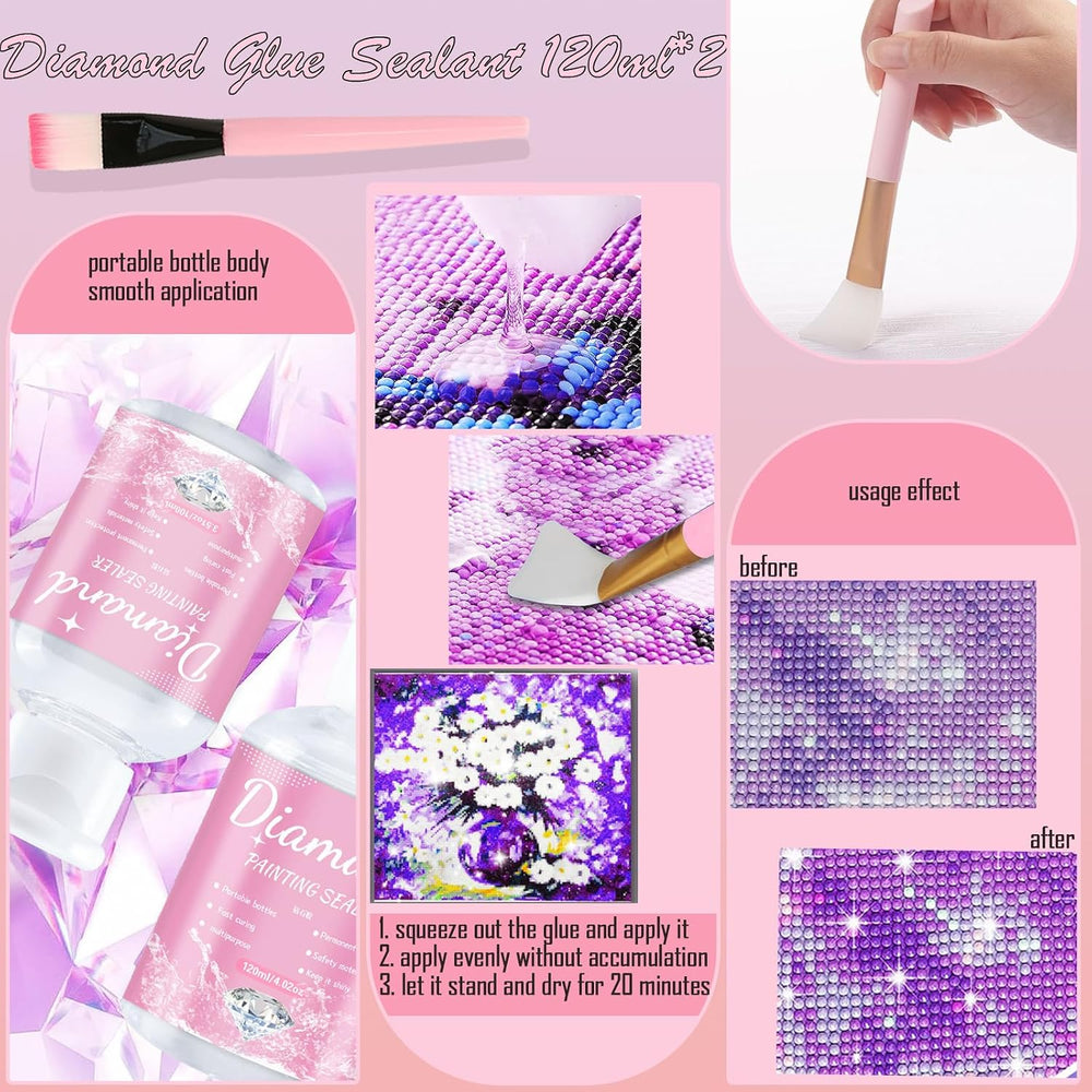 NLXCXUCY 158Pcs Diamond Art Accessories Kit