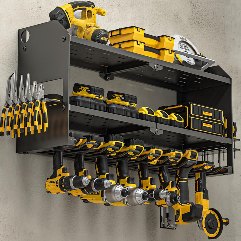 YYR Power Tool Organizer Wall Mount, Cordless Drill and Battery Holder