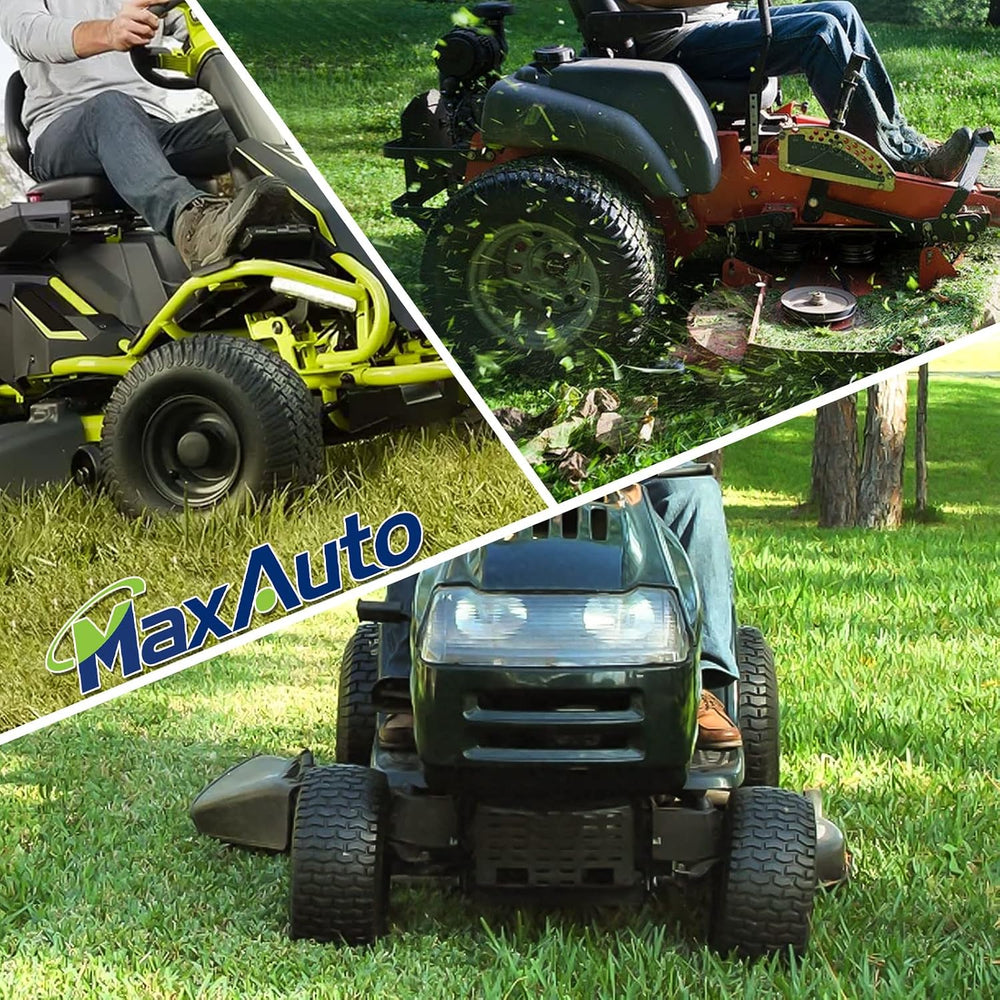 MaxAuto 16x6.50-8 Lawn Mower Tires with Rim, 3" Centered Hub, 3/4" ...